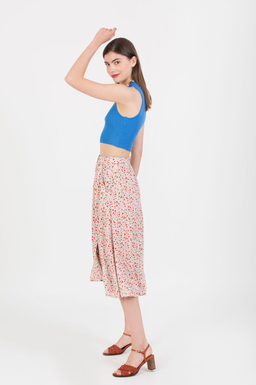 Iria Floral Skirt Uniforme Athens