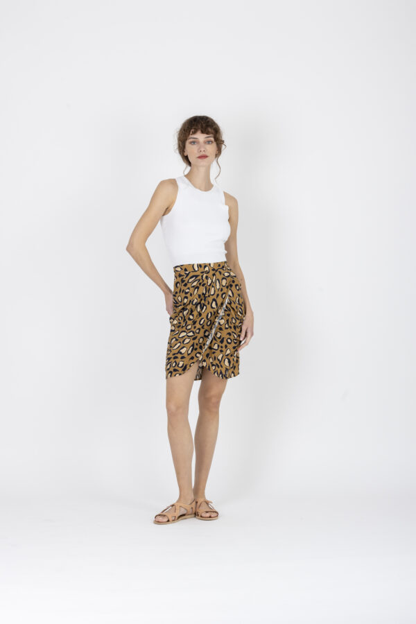 uniforme athens_leopard skirt